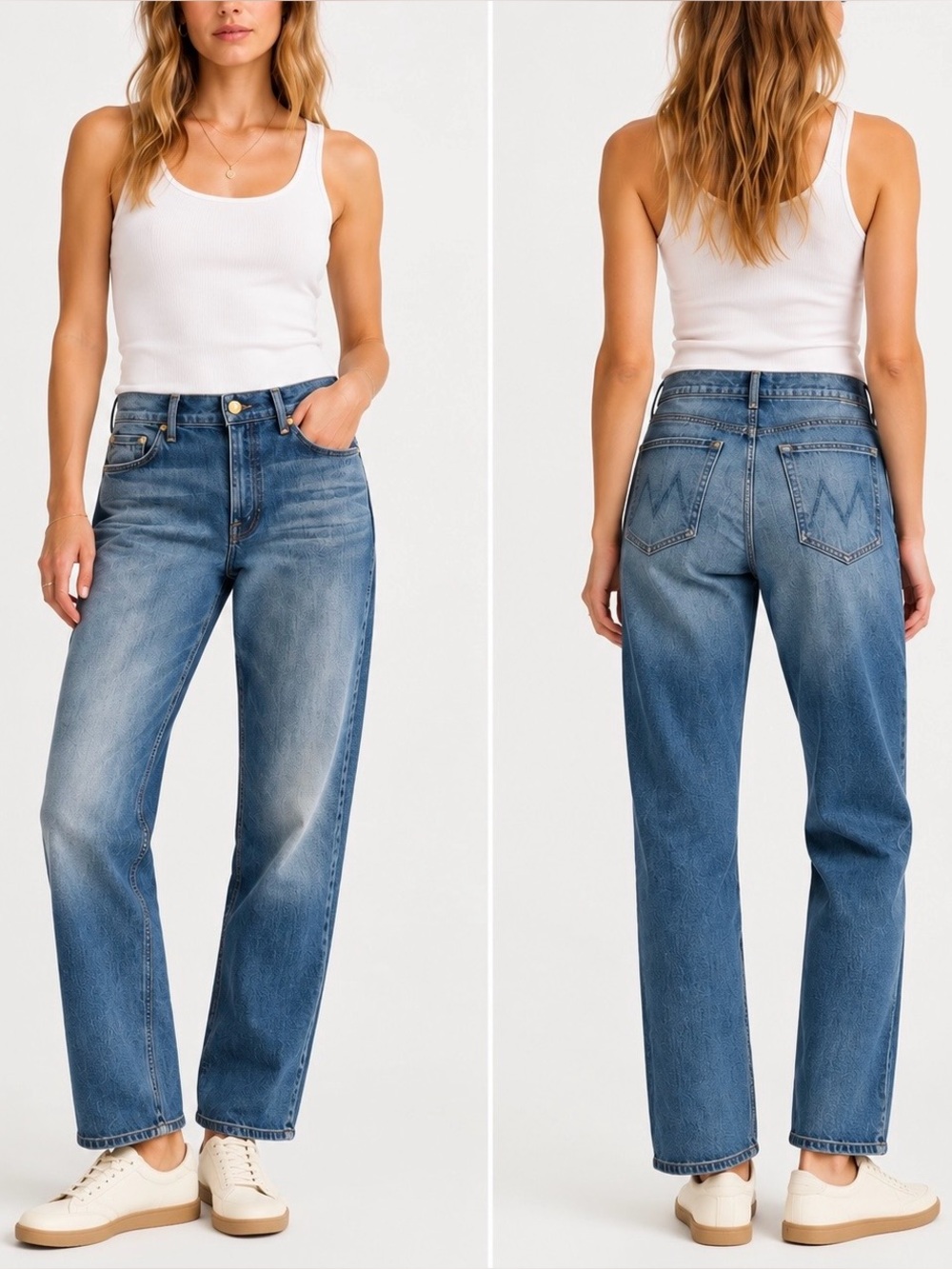 Mother Denim The Brother Wicked Games 26 Relaxed Fit Boyfriend Blue Jeans